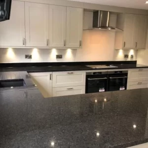 Angola Black Granite Slabs For Kitchen