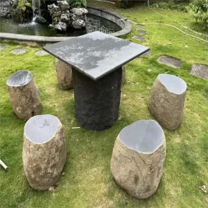 Basalt Column Benches For Garden