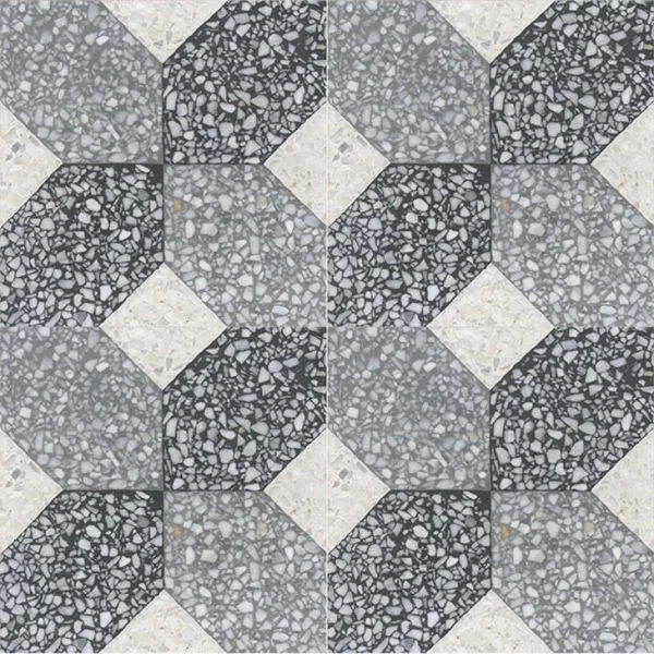Black And White Terrazzo Tiles