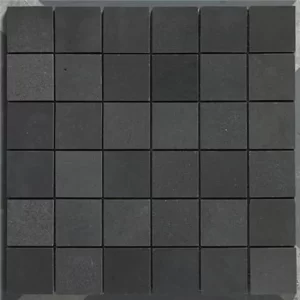 Black Basalt Mosaic For Bathroom Wall And Floor Paving