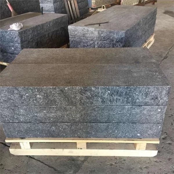 Black Diamond Granite Outdoor Thick Stair