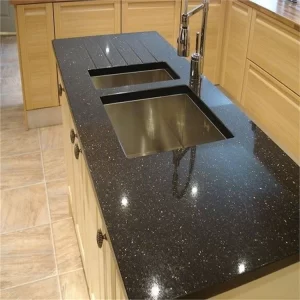 Black Galaxy Granite Kitchen Worktops