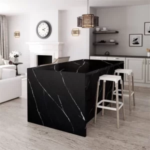 Black Quartz Kitchen Countertops