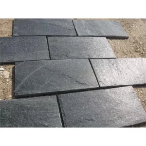 Black Quartzite Flamed Floor Paver
