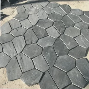 Black Slate Crazy Paving