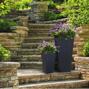 Black Slate Planter