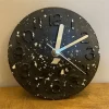Black Terrazzo Clock