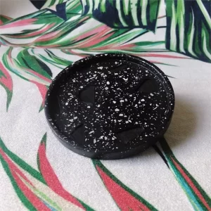 Black Terrazzo Cup Coasters