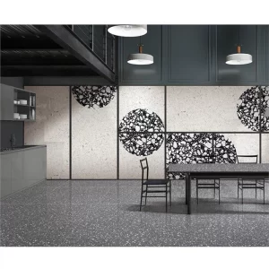 Black Terrazzo Floor Tiles