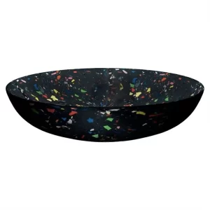 Black Terrazzo Fruit Plate