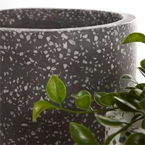 Black Terrazzo Planter