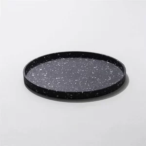 Black Terrazzo Plate Dish