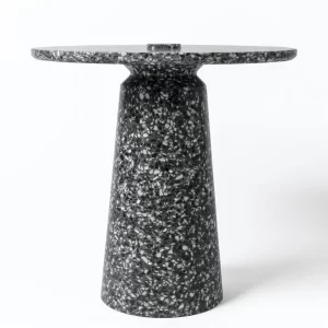 Black Terrazzo Side Table