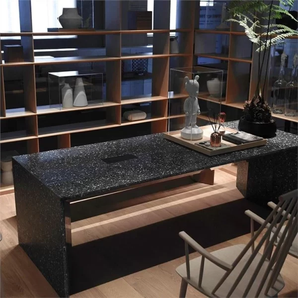 Black Terrazzo Table Top