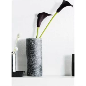 Black Terrazzo Vase