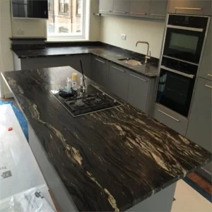 Cosmic Black Granite Kitchen Countertop