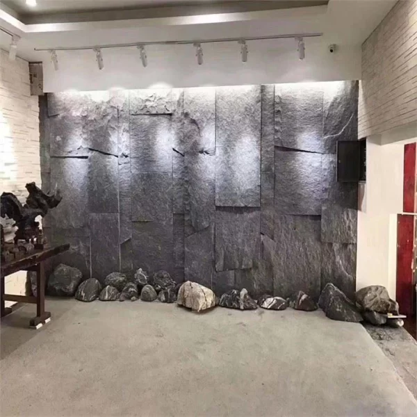 Dark Grey Granite G654 Nature Split Wall Cladding Stone