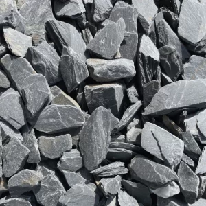 Natural Black Slate Chippings For Garden Paving