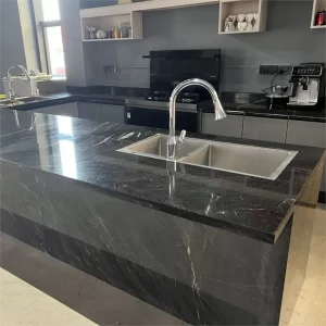 New American Black Granite Countertop Islands