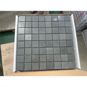 Square Shape Black Honed Basalt Mosaic