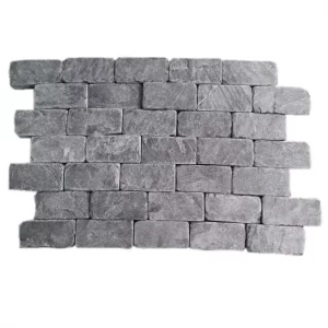 Tumbled Natural Black Slate Paver Bricks