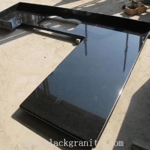 Absolute Black Granite Countertop and Backsplash Tile