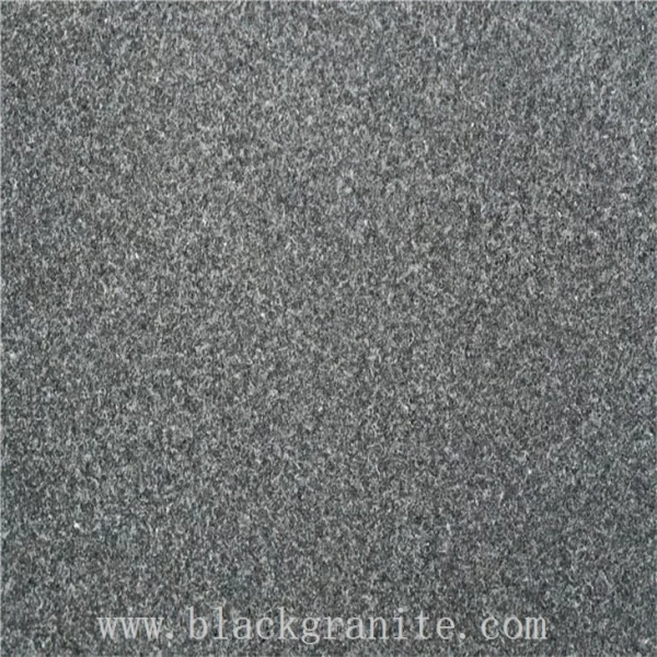 Absolute Black Granite Honed and Flamed Finish