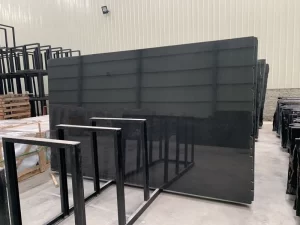 Absolute Black Granite Slabs Tiles
