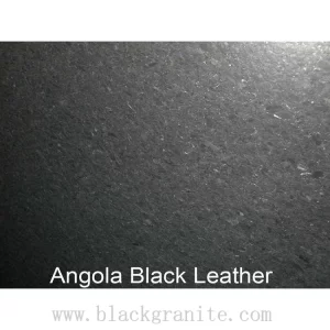Angola Black and Silver Leathered Granite