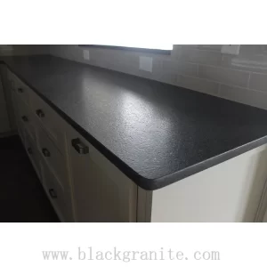 Black Galaxy Granite Leathered Flooring Tile 12x12