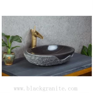 Black Granite Bar and Bathroom Sink