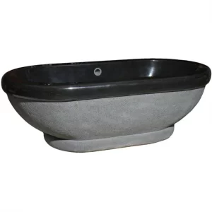 Black Granite Freestanding Bathroom Bathtub