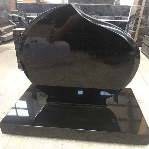 Black Granite Heart Shape Monuments