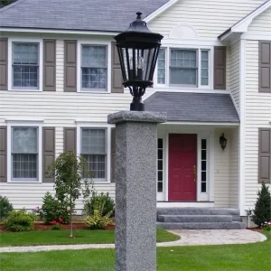 Black Granite Lamp Posts