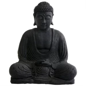 Black Granite Lord Buddha Statue