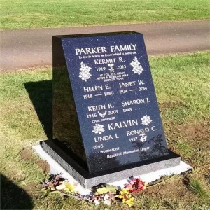 Black Granite Memorial Headstone