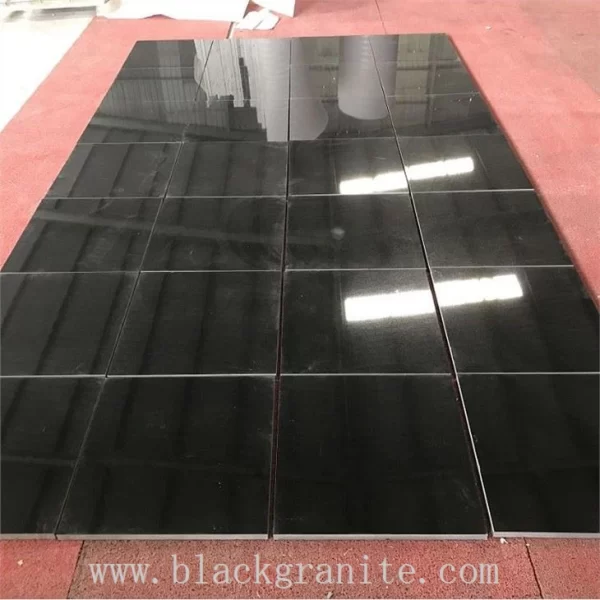 Black Granite Tile and Backsplash for Kitchen