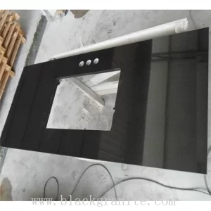 Black Granite Vanity Top with Sink for Bathroom
