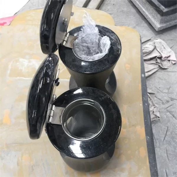 Black Granite Vases