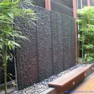 Black Granite Waterfall Wall Cladding