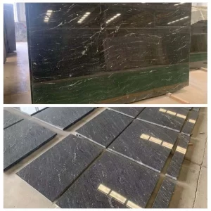 Black Lactea Granite Tile Slabs