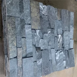 Black Quartz Stacked Stone Veneer