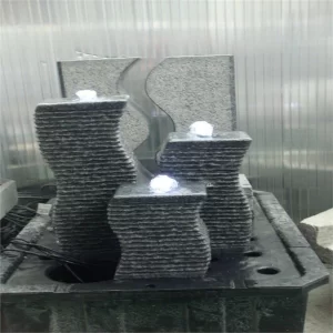 Black Small Stone Fountain