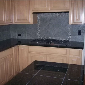 Black Star Galaxy Granite Floor Tiles and Backsplash