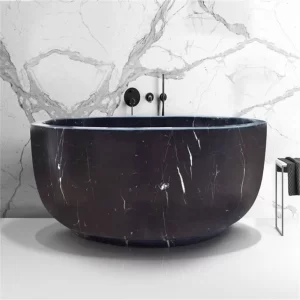 Black Stone Bath Tub