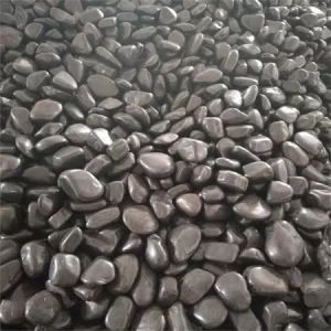 China Black Color River Rock Stone