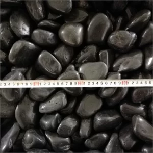 China Black Color River Rock Stone