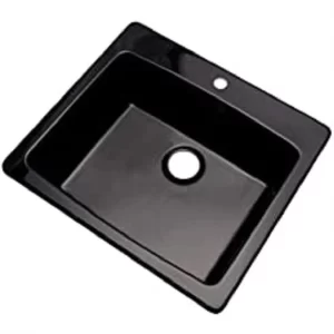 China Black Honed Granite Custom Sink For Kitchen
