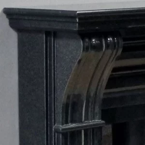 Customized Indoor Black Granite Fireplace