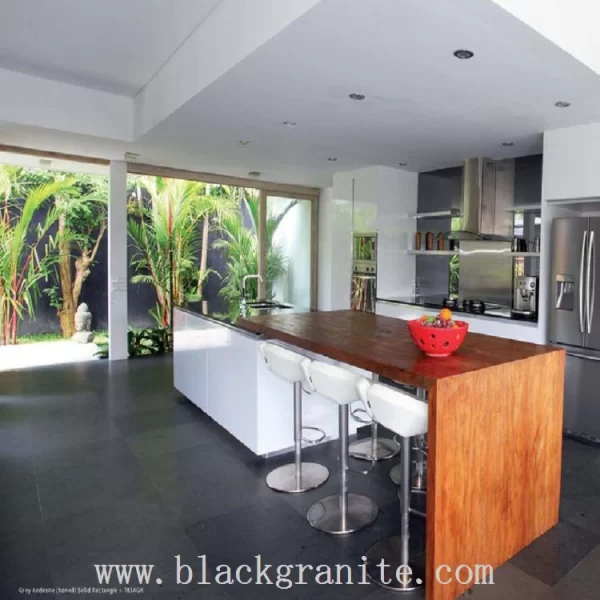 Dark Grey Granite Paving for Kitchen